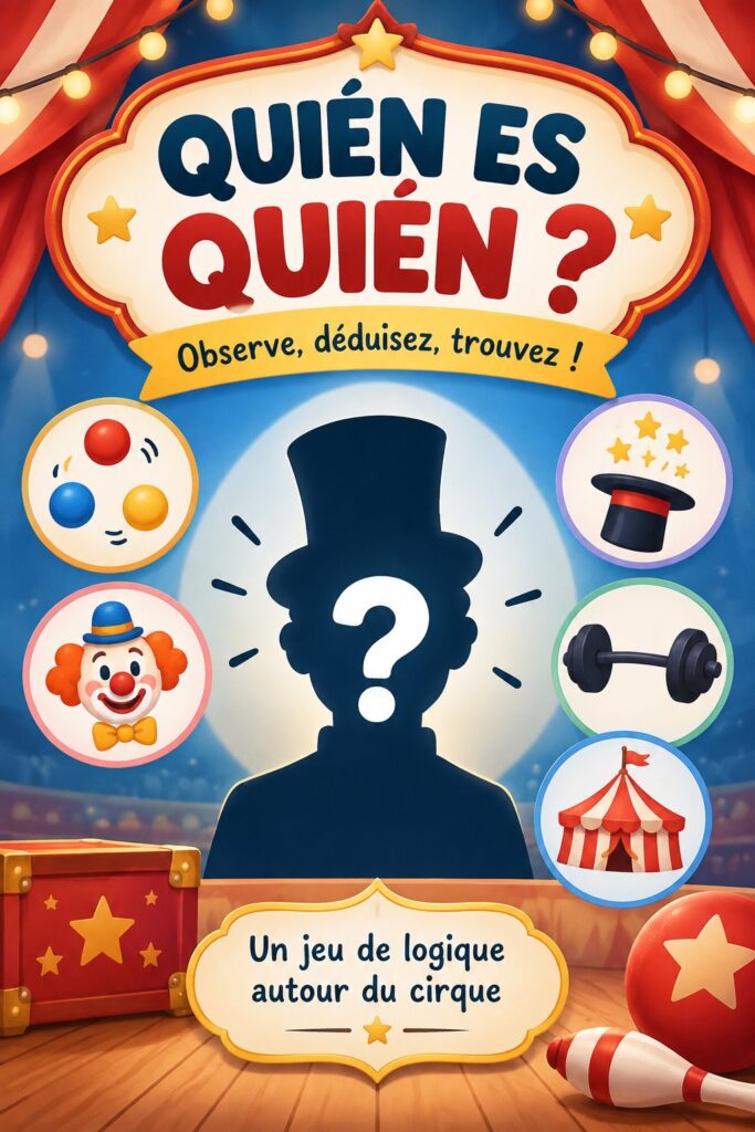 Une femme animant un jeu 'Qui est qui?' lors d'un atelier