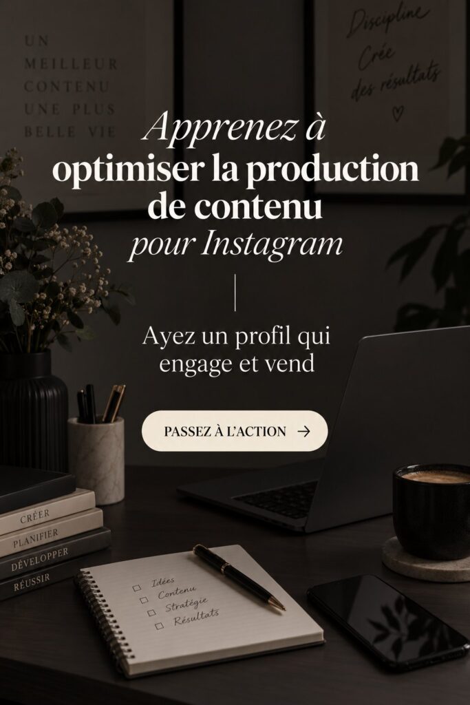 Femme d'affaires consultant son compte Instagram sur smartphone pour optimiser son contenu.