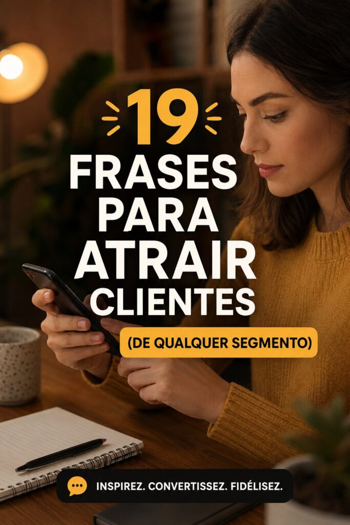 Un tableau de 19 phrases inspirantes pour attirer des clients dans une activité