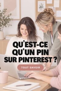 Illustration d'un pin Pinterest illustrant la créativité et l'entrepreneuriat.
