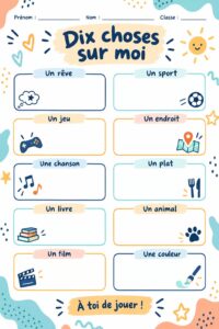 Un carnet ouvert avec des questions de réflexion pour mieux se connaître et avancer dans ses projets.