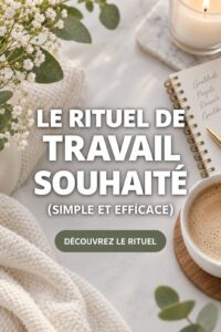 Une femme souriante tenant une lettre d'offre d'emploi après avoir utilisé un sort