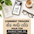 Femme en train de travailler sur son marketing de contenu avec un ordinateur