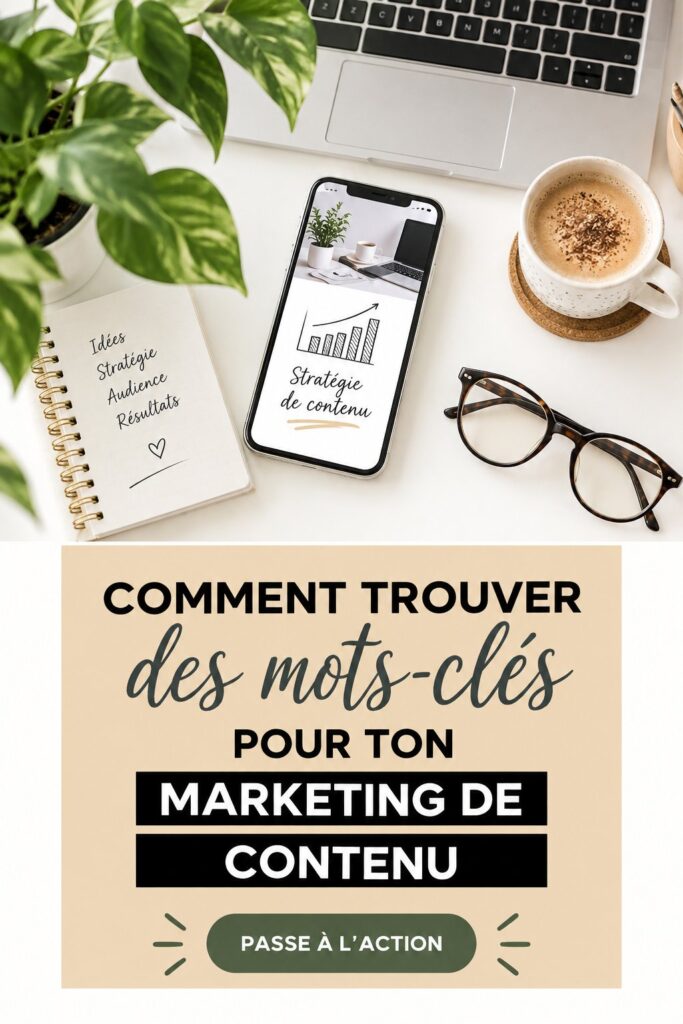 Femme en train de travailler sur son marketing de contenu avec un ordinateur